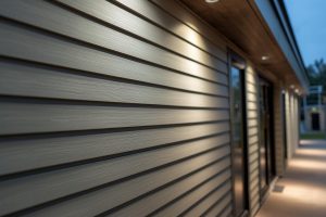 new siding on a business
